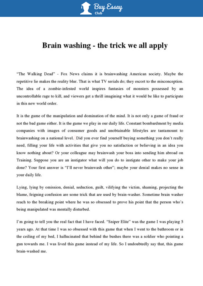 500 word essay example for the beginners