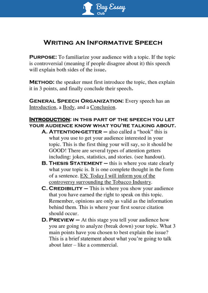 How To Write Speech Writing Examples